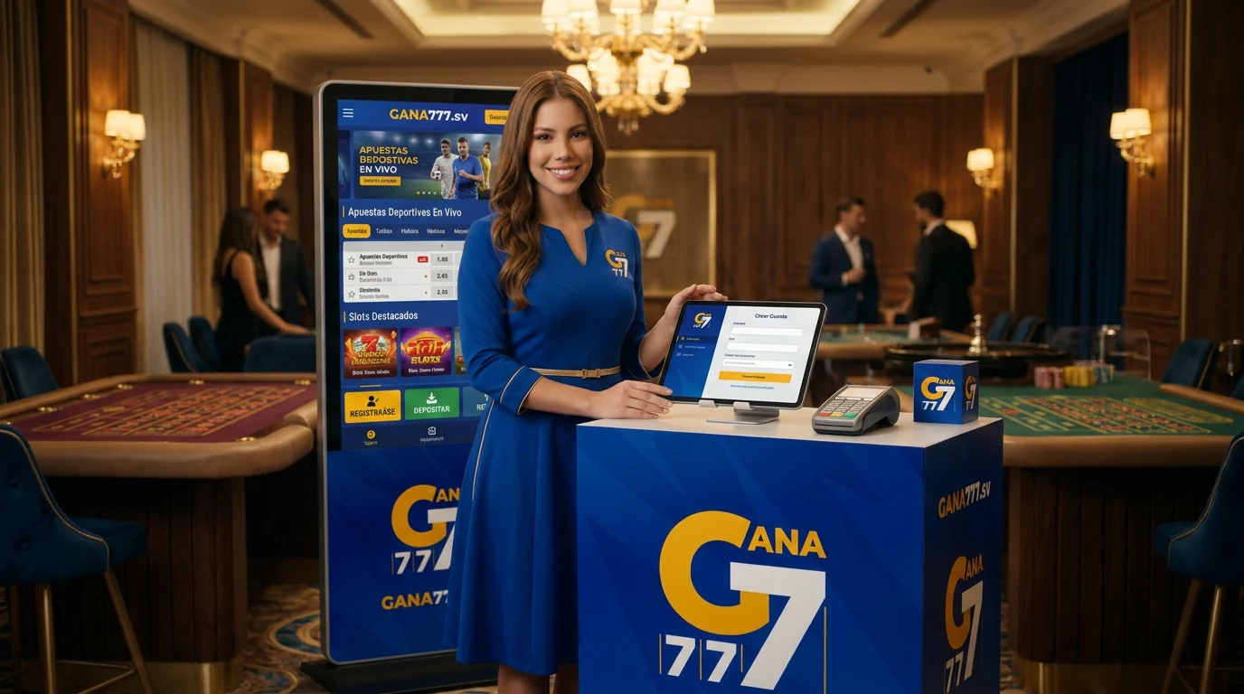 Cajero del casino operando tablet Gana777 deposit/withdraw